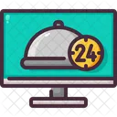 Servicio de comida las 24 horas  Icono