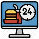 Servicio de comida las 24 horas  Icono