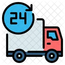 24 Horas Tiempo Entrega Icono