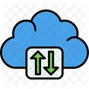 Servicio de almacenamiento en la nube  Icono