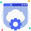 Servicio de almacenamiento en la nube  Icono
