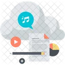 Servicio En La Nube Computacion En La Nube Almacenamiento En La Nube Icono