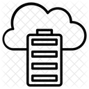 Servicio En La Nube Base De Datos En La Nube Servidor En La Nube Icono