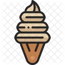 Servicio Suave Helado Cono Icono