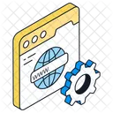 Tecnologia Web Datos Icono