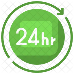 Servicios las 24 horas  Icono