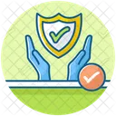 Servicios Confiables Escudo De Seguridad Escudo Protector Icono