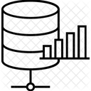 Base De Datos Analisis Bar Icono