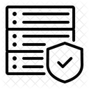 Servicios De Seguridad Servidor De Datos Almacenamiento De Datos Icono