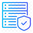 Servicios De Seguridad Servidor De Datos Almacenamiento De Datos Icono