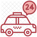 Servicios de taxi las 24 horas  Icono