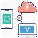 Computacion En La Nube Servicios En La Nube Tecnologia En La Nube Icono