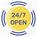 Servicios las 24 horas  Icono