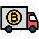 Servico Bitcoin Bitcoin Carro Ícone