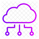 Servico Em Nuvem Computacao Em Nuvem Eletronica Ícone