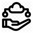 Servico Em Nuvem Plataforma Em Nuvem Computacao Em Nuvem Ícone