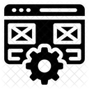 Configuracoes Da Web Servico De Site Manutencao De Site Ícone
