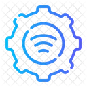 Servicos Sem Fio Internet Sem Fio Roda Dentada Ícone