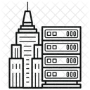 Servidor Datos En Linea Icono