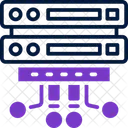 Servidor Banco De Dados Ciberespaco Ícone