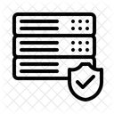 Servidor Seguridad Almacenamiento De Bases De Datos Icono