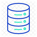 Base De Datos Servidor Almacenamiento De Datos Icono