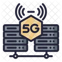 Servidor 5 G 5 G Senal Icono