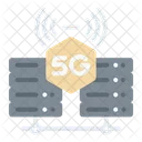 Servidor 5 G 5 G Senal Icono