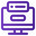 Servidor Monitoramento Computador Ícone