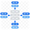 Servidor De Base De Datos Ruta De Datos Almacenamiento De Datos Icono