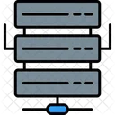 Servidor Base De Datos Almacenamiento De Datos Alojamiento En La Nube Red Informatica Web Db Icono