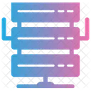 Servidor Base De Datos Almacenamiento De Datos Alojamiento En La Nube Red Informatica Web Db Icono