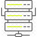 Servidor Base De Datos Almacenamiento De Datos Alojamiento En La Nube Red Informatica Web Db Icono