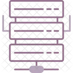 Servidor base de datos almacenamiento de datos alojamiento en la nube red informática web db  Icono
