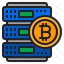 Bitcoin Red Dinero Icono