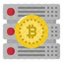 Servidor Bitcoin Digital Ícone