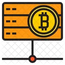 Servidor Bitcoin Servidor Banco Icono