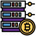 Servidor Bitcoin Bitcoin Criptomoneda Icono