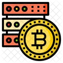 Servidor Bitcoin Servidor Red Icono