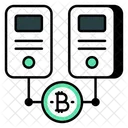 Servidor Bitcoin Criptomoneda Cripto Icono