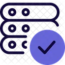 Verificacion Del Servidor Conexion De Datos Recopilacion De Datos Icono
