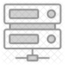 Servidor Compartido Infraestructura De Datos Alojamiento De Servidores Icono