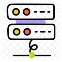 Servidor Compartido Rack De Servidores Almacenamiento De Datos Icono
