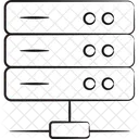 Hospedagem De Servidor Servidor De Rede Infraestrutura De Dados Ícone