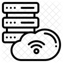 Servidor En La Nube Base De Datos En La Nube Servidor Informatico Icono
