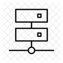 Servidor, Base De Datos, Rack, Red, Datos, Conexión, Compartir  Icono