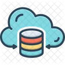 Alojamiento Datos Nube Icono