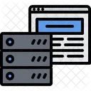Servidor Hosting Proveedor Icono
