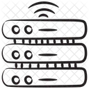 Servidor De Dados Inteligente Banco De Dados Datacenter Ícone
