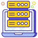 Servidor Web Centro De Datos Sql Icono